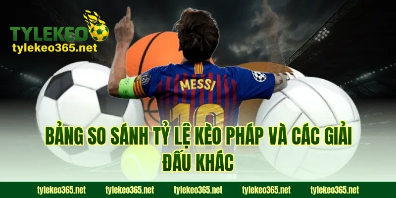 Bảng so sánh tỷ lệ kèo pháp và các giải đấu khác
